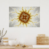 Poster Diamant - Fractal (Cuisine)