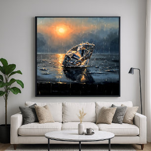 Poster Diamant humide