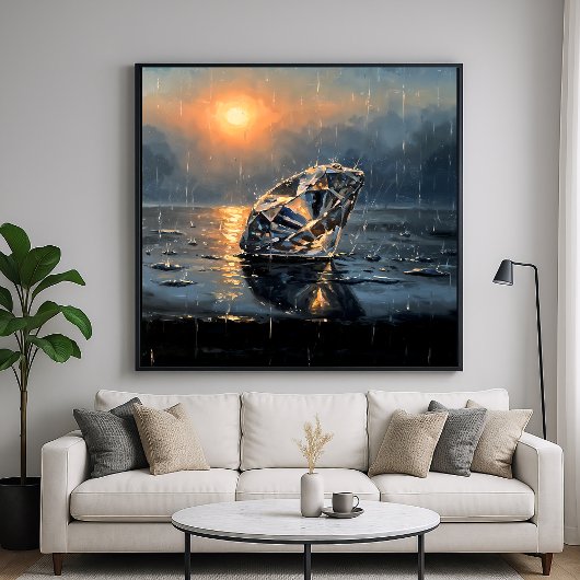 Poster Diamant humide - Style impressionniste Art mélanco