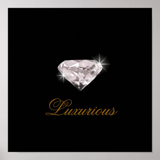 Poster diamant luxueux (Devant)
