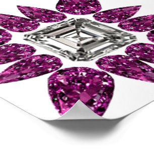 Poster Diamant pourpre