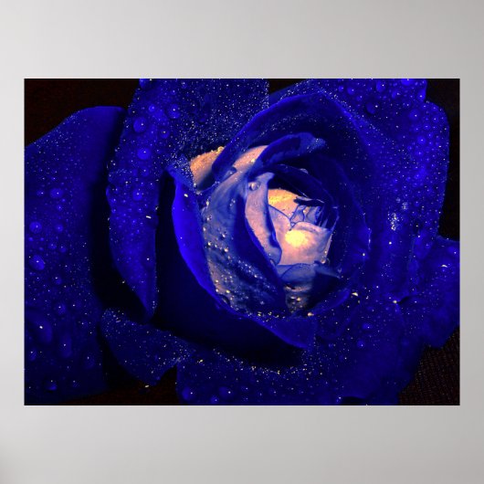 Poster diamants bleus (Devant)