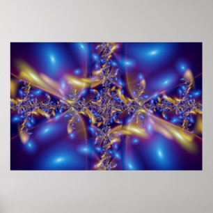 Poster Diamants bleus