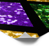 Poster Diamants de paillettes scintillants, arrière - pla (Coin)