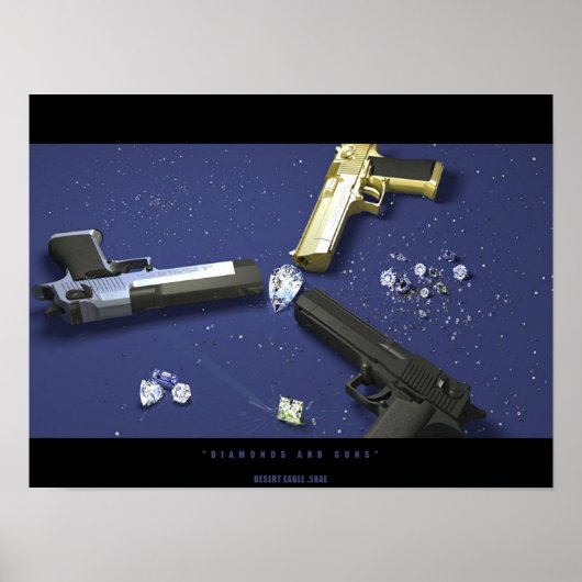 Poster Diamants et armes à feu (Devant)