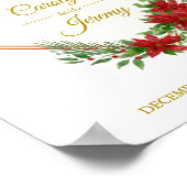 Poster Diamod & Poinsettias Christmas Inspired Wedding (Coin)