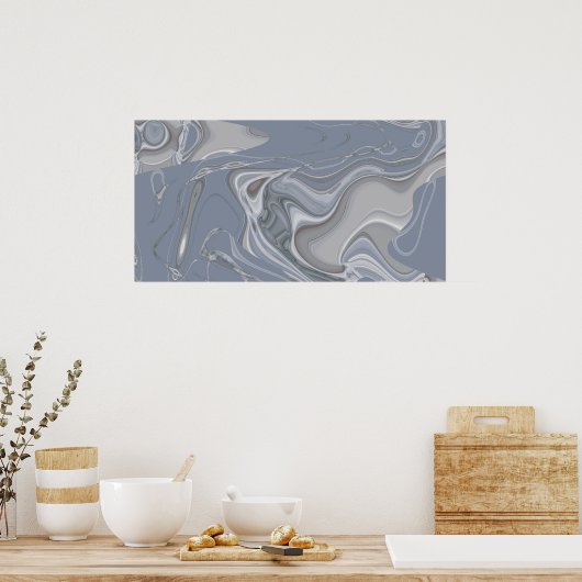 Poster Diamond Shoals Abstrait 4 (Cuisine)