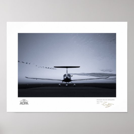 Poster Diamond Sunset Silhouette Gallery (Devant)