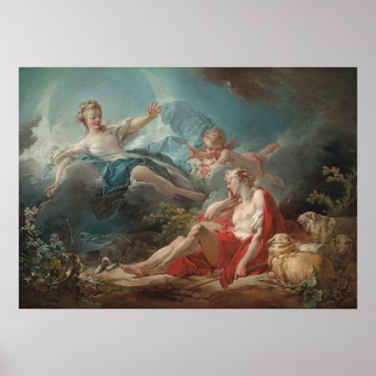 Poster Diana et Endymion - Jean Fragonard Fine Art (Devant)