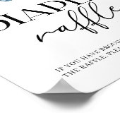 Poster Diaper Raffle Denim Blue Jean Baby Shower (Coin)