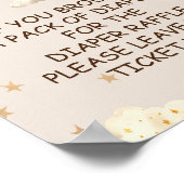 Poster Diaper Raffle Jeu Teddy Ballons d'ours ThemeSign (Coin)