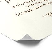 Poster Diaper Raffle Signal Reel Baby shower excité (Coin)