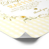 Poster Diaper raffle Silly Goose gender neutral gingham (Coin)