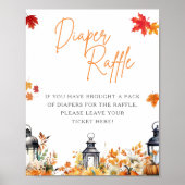 Poster DIAPER RAFFLE UN JEU UN PEU Citrouille (Devant)