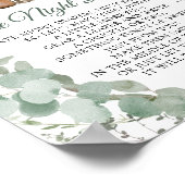 Poster Diapeurs de nuit Baby shower des bois (Coin)