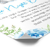 Poster Diapeurs de nuit Boy Elephant Baby shower Arachide (Coin)