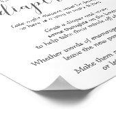 Poster Diapeurs nocturnes Pastel Purple Baby shower (Coin)