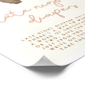 Poster Diapositives de nuit Boho Baby shower Jeu (Coin)