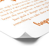 Poster Diapositives de nuit de automne simple | Douche or (Coin)