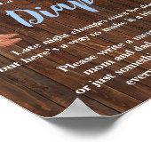 Poster Diapositives de nuit Jeu AA Cowboy Baby shower (Coin)