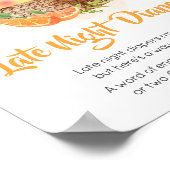 Poster Diapositives De Nuit Tard De L'Orange Citrus Littl (Coin)