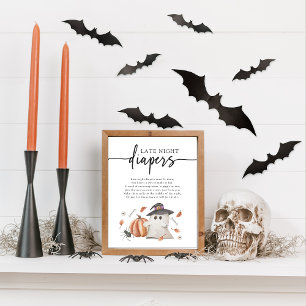 Poster Diapositives nocturnes d'Halloween