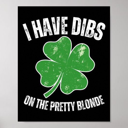 Poster Dibs Sur La Blonde Jolie Drôle De Saint-Patrick Co (Devant)
