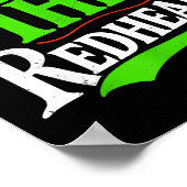 Poster Dibs sur la rousse drôle trèfle vert st patrick (Coin)