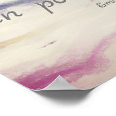 Poster Dickinson, littéraire inspirant, cite aquarelle (Coin)