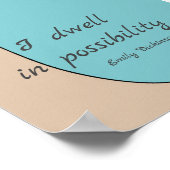 Poster Dickinson, littéraire inspirant, cite moderne (Coin)