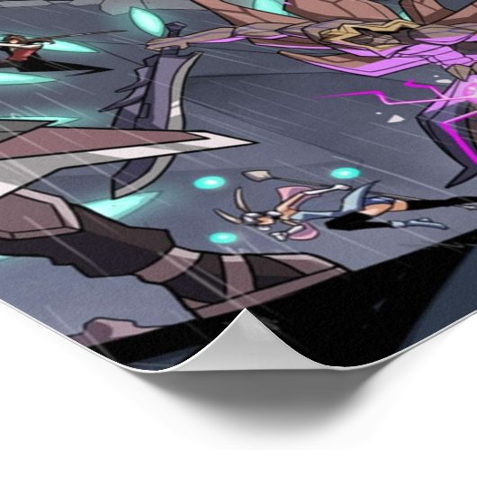 Poster Dickson bataille Xenoblade Chronicles (Coin)