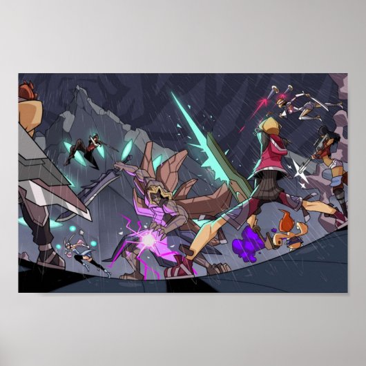 Poster Dickson bataille Xenoblade Chronicles (Devant)