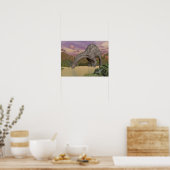 Poster Dicraeosaurus dinosaure boisson - rendu 3D (Cuisine)