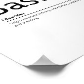 Poster Dictionnaire de base Définition Citation amusante  (Coin)