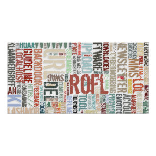 Poster Dictionnaire informatique en couleurs