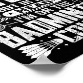 Poster Dicton Rétro Badminton - Je peux sembler écouter (Coin)