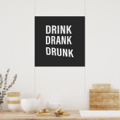 Poster dictons drôles de boisson (Cuisine)