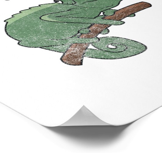 Poster Did I Roll My Eyes Out Loud - Funny Chameleon Quot (Coin)