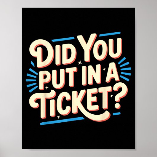 Poster Did You Put In A Ticket It Suprt It Network Admini (Devant)