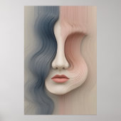 Poster d'identité liquide OEuvre murale Abstraite (Devant)