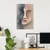 Poster d'identité liquide OEuvre murale Abstraite (Bureau à domicile)