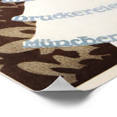 Poster DIE 6 Ancien Advert de l'imprimante Deutsche Max S (Coin)