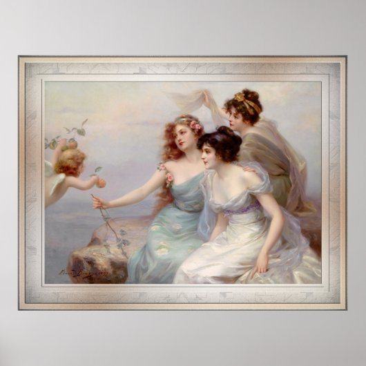 Poster Die drei Grazien par Edouard Bisson (Devant)