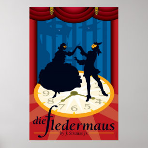 Poster Die Fledermaus, Opéra