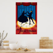 Poster Die Fledermaus, Opéra (Cuisine)
