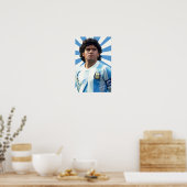 Poster Diego Maradona (Cuisine)