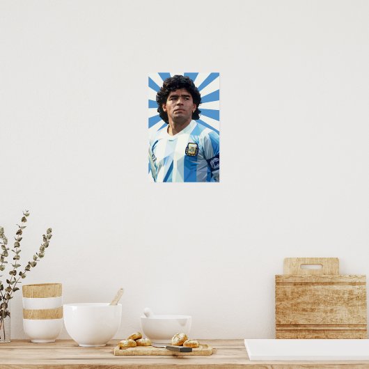 Poster Diego Maradona (Cuisine)