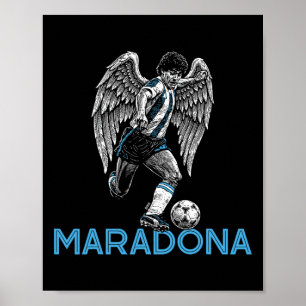 Poster Diego Maradona Déchire les ailes d'ange D10s Footl