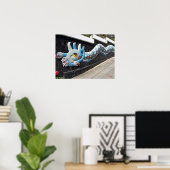 Poster Diego Rivera House of Winds Mural Blue Serpent (Bureau à domicile)