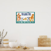 Poster dierlijke resten (Keuken)